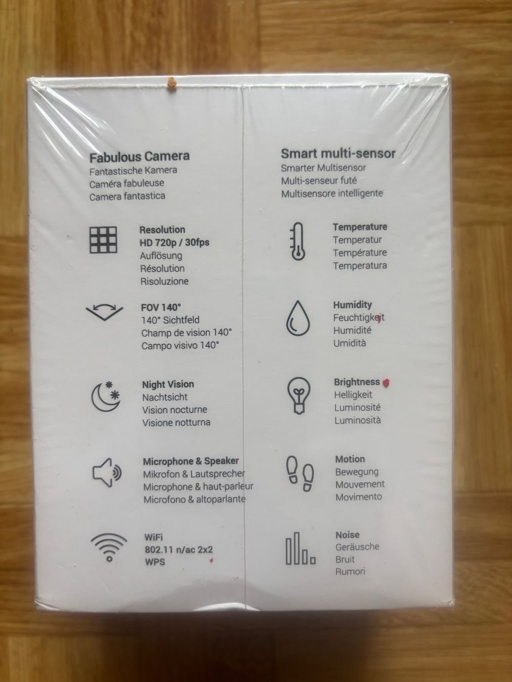 Webcam: QBEE MULTI SENSOR CAMERA ZUR ÜBERWACHUNG DER WOHNUNG NEU – Nuovo e nell'imballaggio originale da basel venduto da Lastcall 2