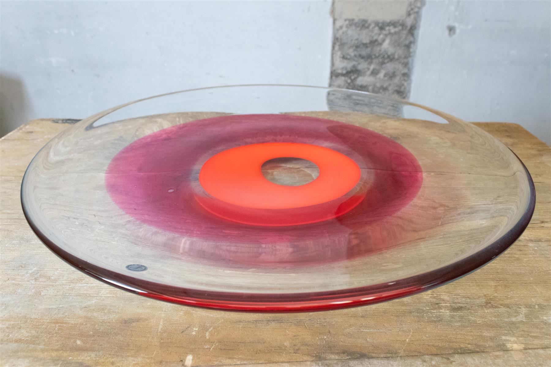 Piatti: Grosser Glasteller Böhmisches Glas Rot – Usato da Zürich venduto da ZuercherBrockenhaus 5