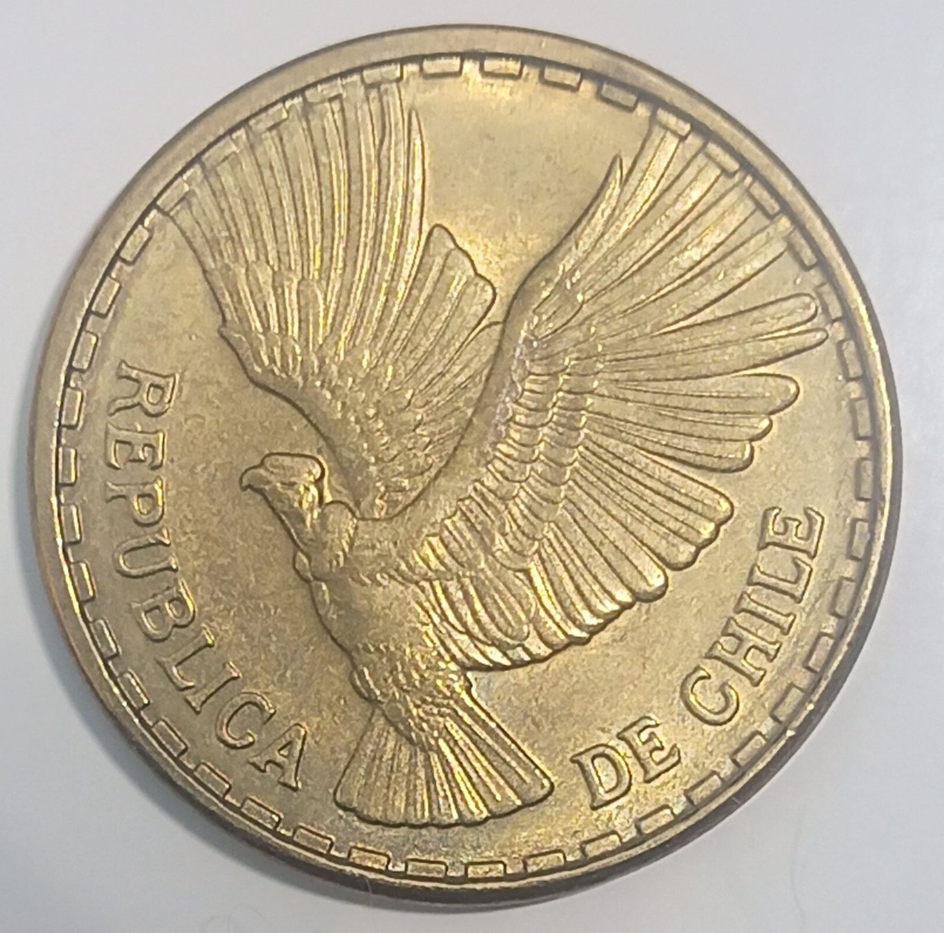 Tutti le monete: REPUBLIK CHILE - 10 CENTESIMOS 1970 -  VORZUEGLICH – Usato da Tobel venduto da fuertinero 3