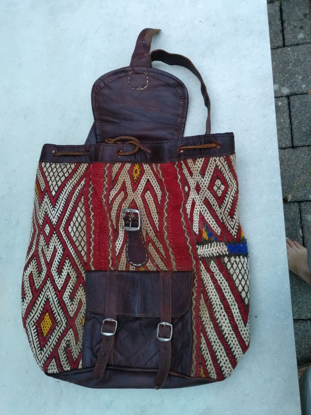 Zaini: Rucksack aus Marokko, Handarbeit – Usato da Aarwangen venduto da Riverman 1