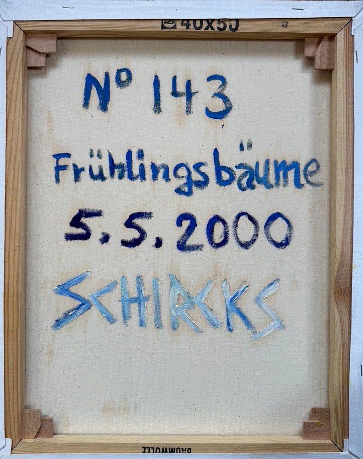 Gemälde: Frühlingsbäume (Öl auf Leinwand) Nr. 143 – Gebraucht aus Unterlunkhofen von Chrono69 2