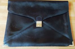 Aktentasche / Dokumentenmappe aus Lederimitat in Schwarz