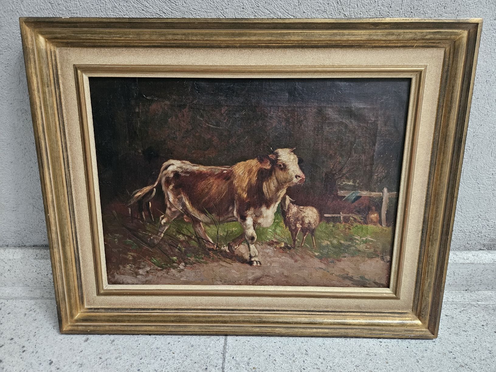 Tableaux: gemälde kuh antik – D'occasion à Schwellbrunn par Gottesnipper