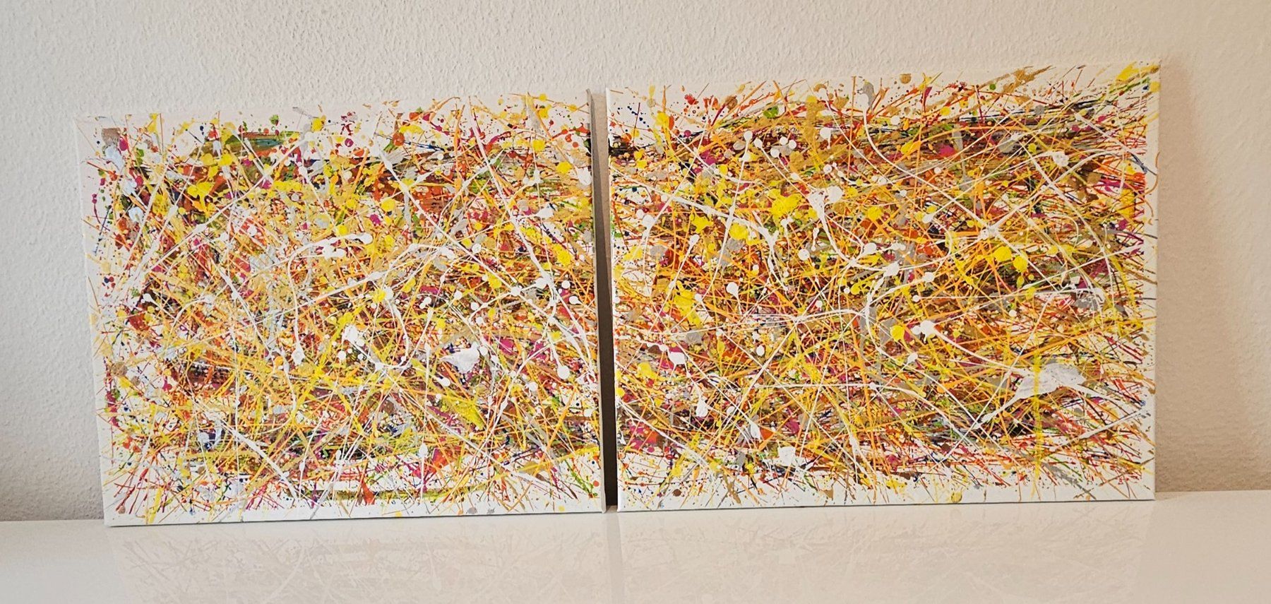 Gemälde: Tableaux abstraits style jackson pollock abstrait minimalist – Neu (gemäss Beschreibung) aus Le Locle von fab_c9hh