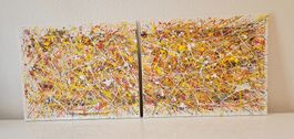 Tableaux abstraits style jackson pollock abstrait minimalist