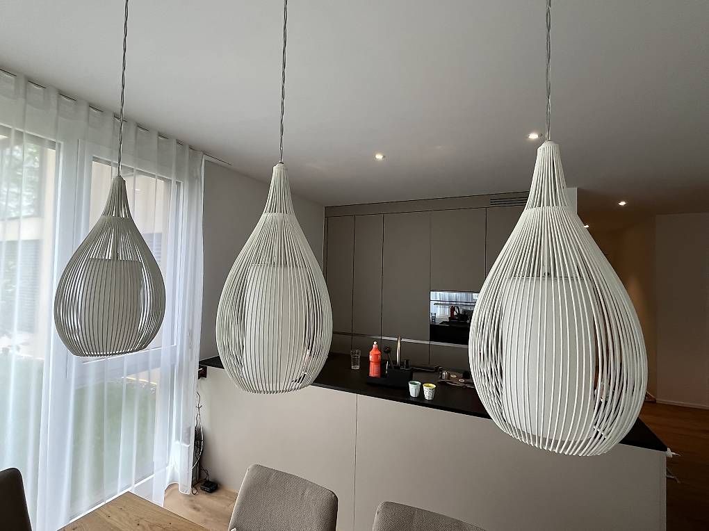 Lampade: Hängeleuchte weiss Metall E27 Leuchtmittel – Usato da Lengnau AG venduto da Heyevo19 4