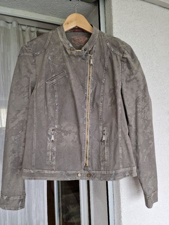 Gerry Weber Damen Jacke, Gr. 40,  aus Baumwolle in Lederlook