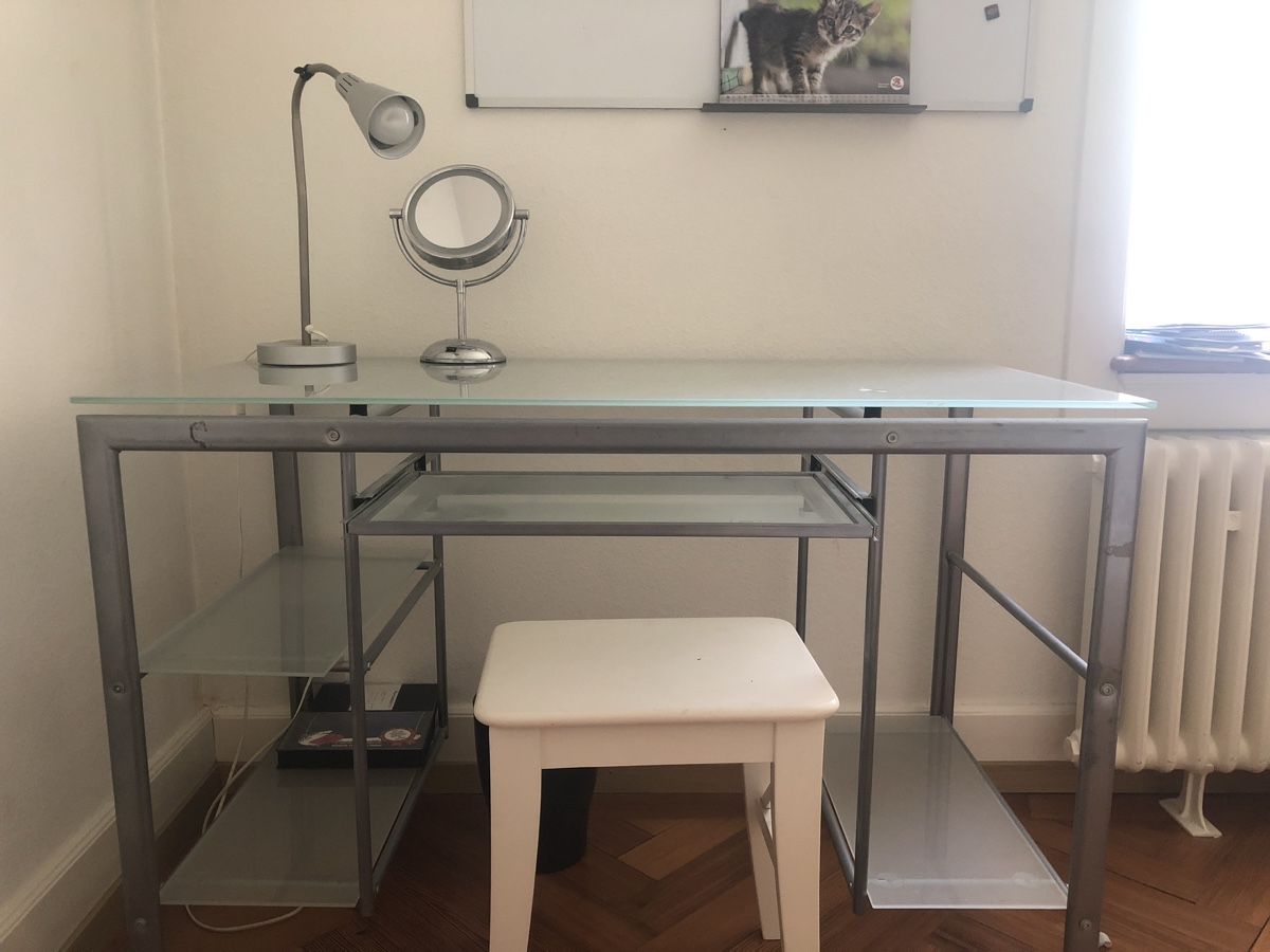 Scrivanie: Schreibtisch Glas Metall – Usato da Zürich venduto da love68 1