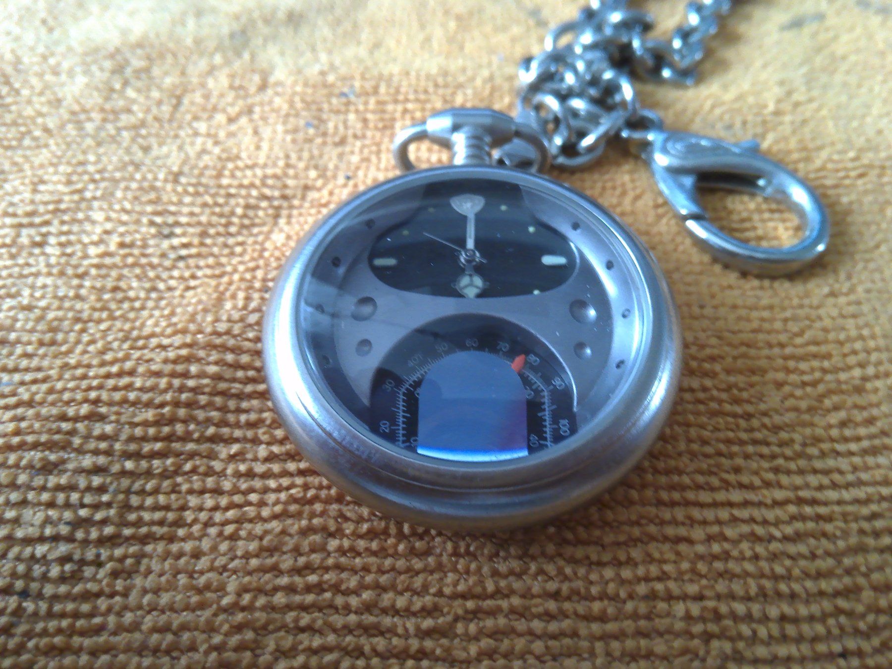 Orologi: Taschen Uhr mit Thermometer – Usato da Balsthal venduto da jacky63