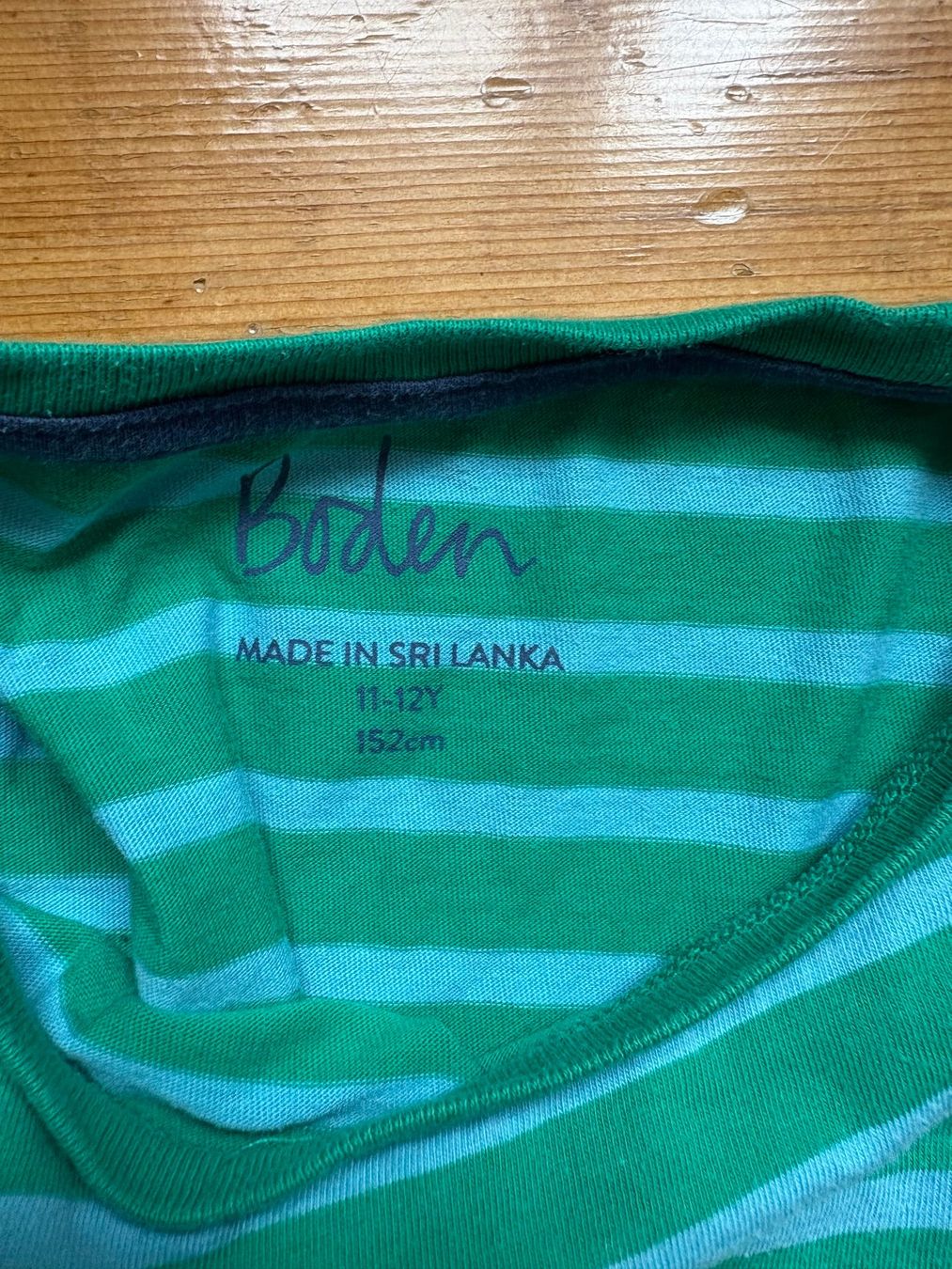 Camicie, T-shirt & Polo: Pull à manches longues Boden vert rayé taille 152 – Usato da Satigny venduto da Suisse_gigi 2