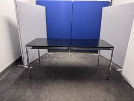 USM Bürotisch / Arbeitstisch schwarz 175cm x 75cm