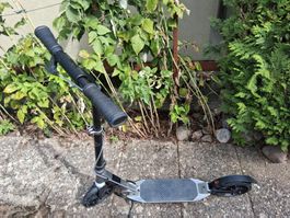 Kickscooter Oxelo silber faltbar gebraucht