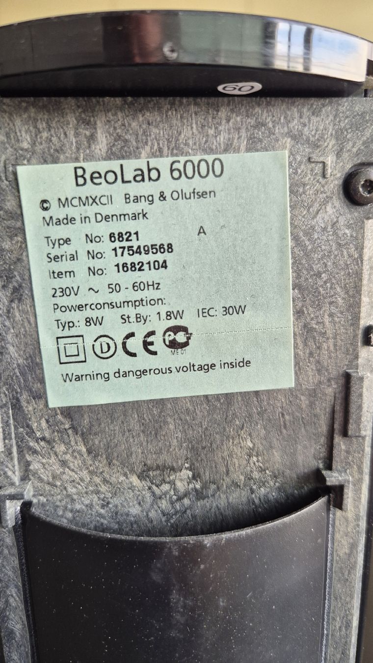 Bang & Olufsen Casse acustiche: Bang & Olufsen BeoLab 6000 inkl. Kabel – Usato da Gossau SG venduto da Pc4sale8 2