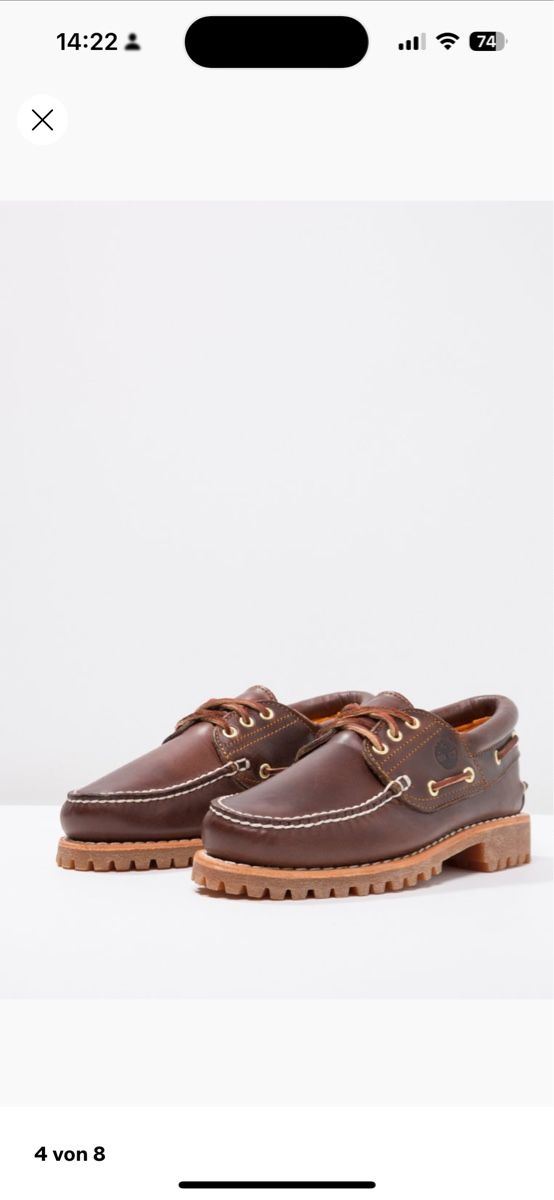 Timberland Scarpe da uomo: Timberland Authentics 3 Eye Classic - Bootsschuh - Braun – Nuovo (secondo la descrizione) da Zürich venduto da Noki__ 7