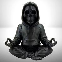 💀🧘‍♂️ Gothic Meditations-Skelett in Lotus-Pose 🧘‍♂️💀