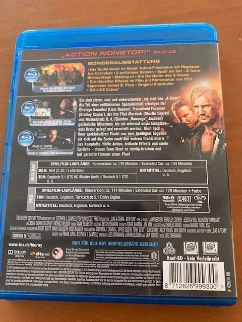Tutti i DVDs: Blue Ray Das A-Team Extended Cut – Usato da Schöfflisdorf venduto da kin_2dp9 1