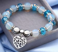 Charms Armband,  Herzanhänger, farbig