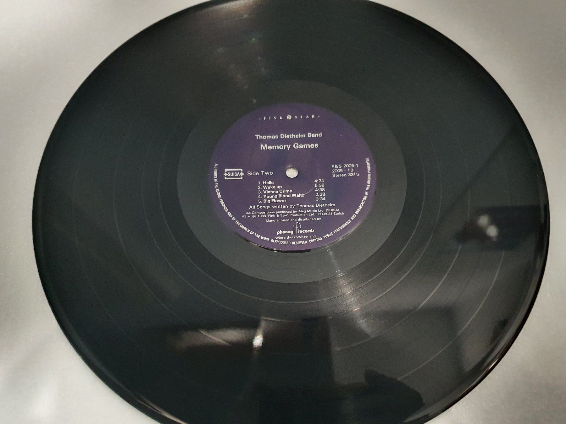 Dischi in vinile: Thomas Diethelm Band – Memory Games – Usato da Uster venduto da Vinyl-Leidenschaft 4