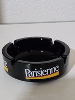Vintage Parisienne Aschenbecher Schwarz Keramik Werbeartikel