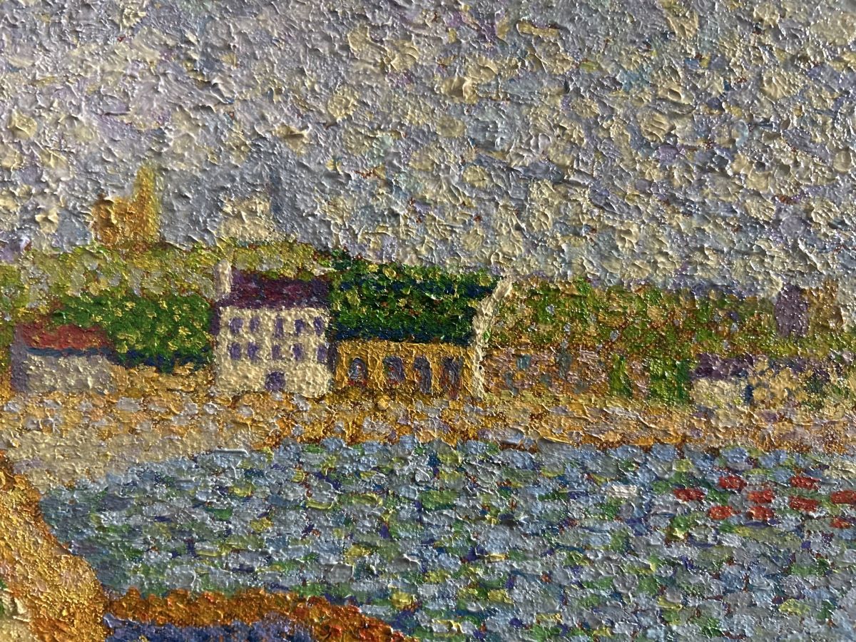 Gemälde: Original Gemälde - Pointillismus Stil - Top Zustand! – Gebraucht aus Glarus von KunstWerkEr-LS87 3