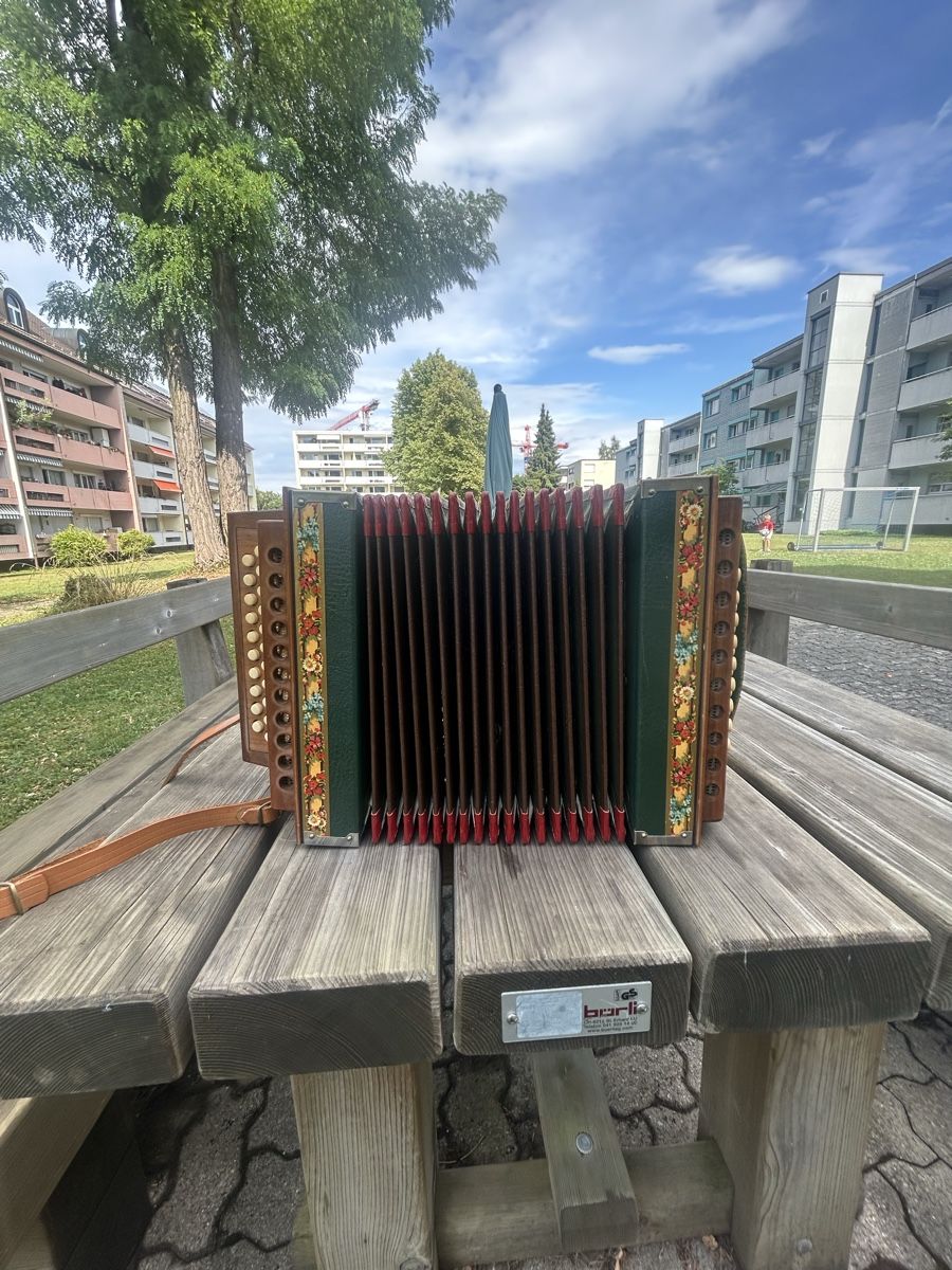 Musikinstrumente: Handorgeli, altes Instrument, gemäss Bilder – Gebraucht aus Wangen SZ von Swissboy1441 2