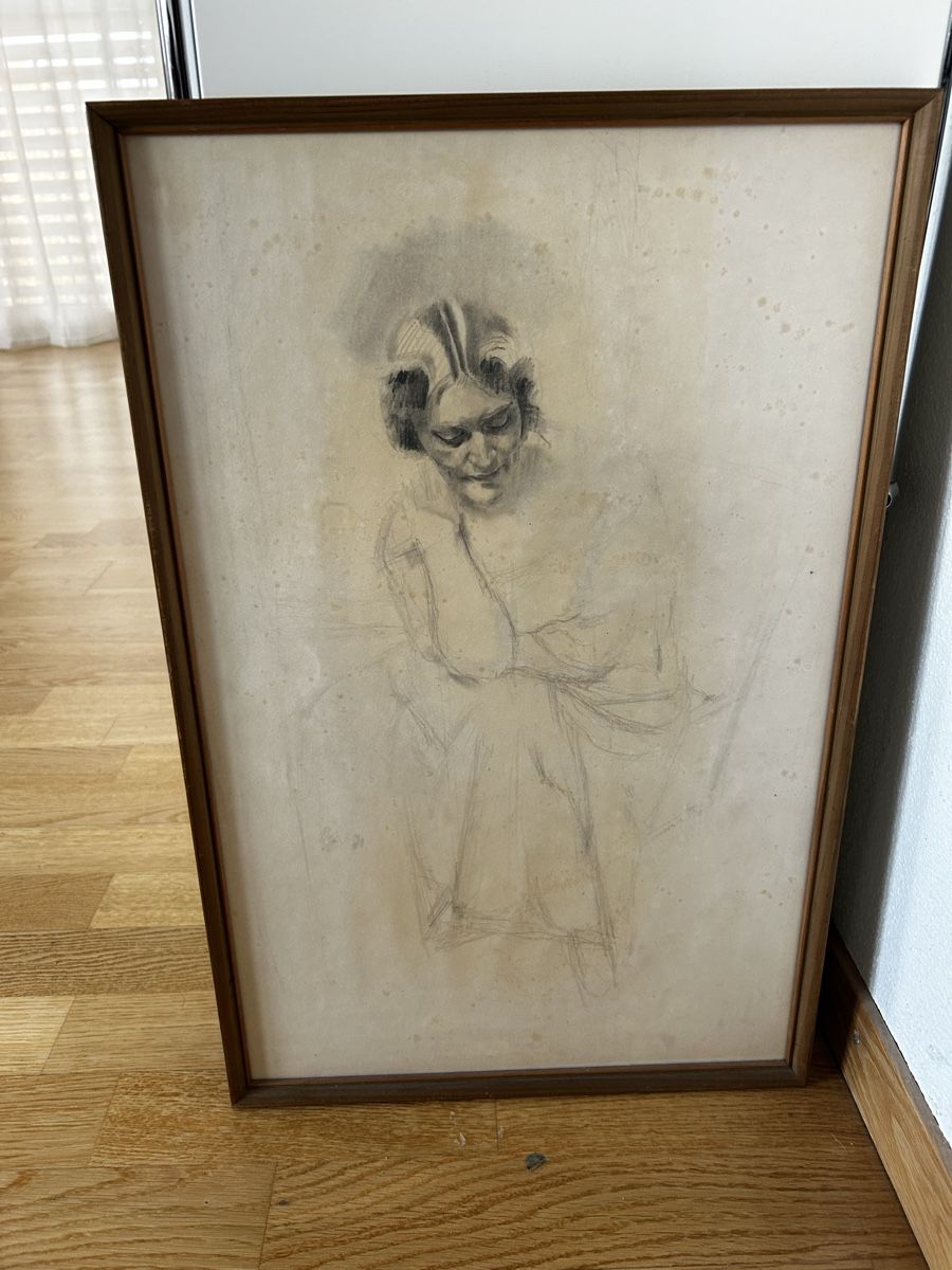 Foto & Immagini: Franz Wiegele (Bild einer Dame) – Usato da Zürich venduto da Mirjamwyler
