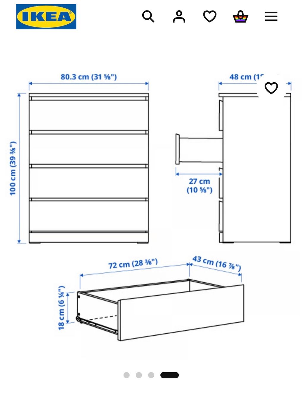 Ikea Kommoden: Kostenlose Kommode zur Abholung – Gebraucht aus St. Gallen von ori_dqr5 3