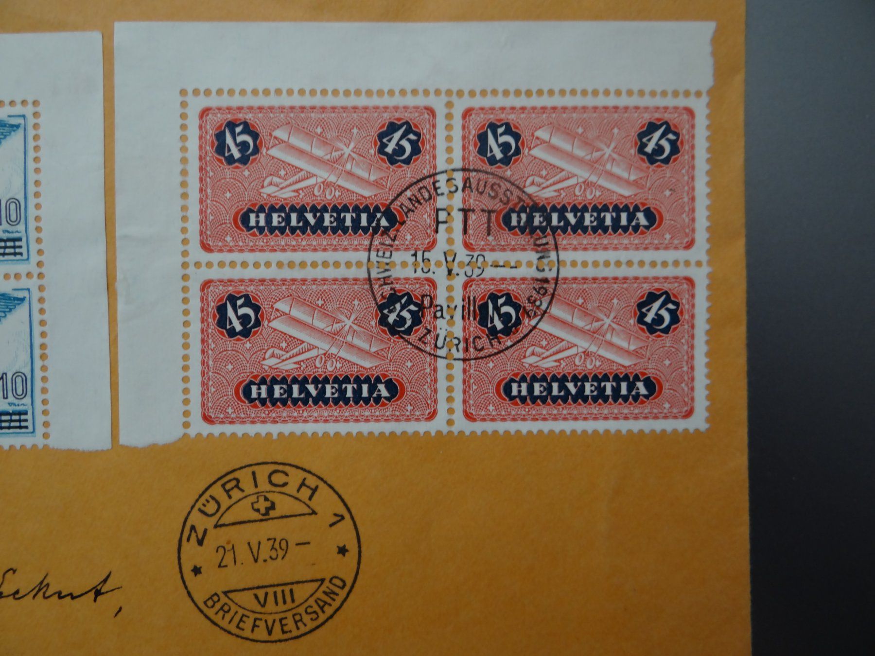Tous les timbres: Herrlicher Flugpostbrief mit Viererblöcken ab CHF 1.-- – D'occasion à Kriens par Na4 1