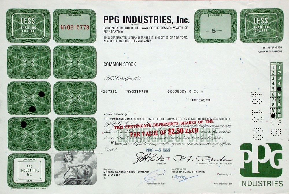 Documenti: PPG Industries Inc. - 1969 – Usato da Solothurn venduto da Sgasche