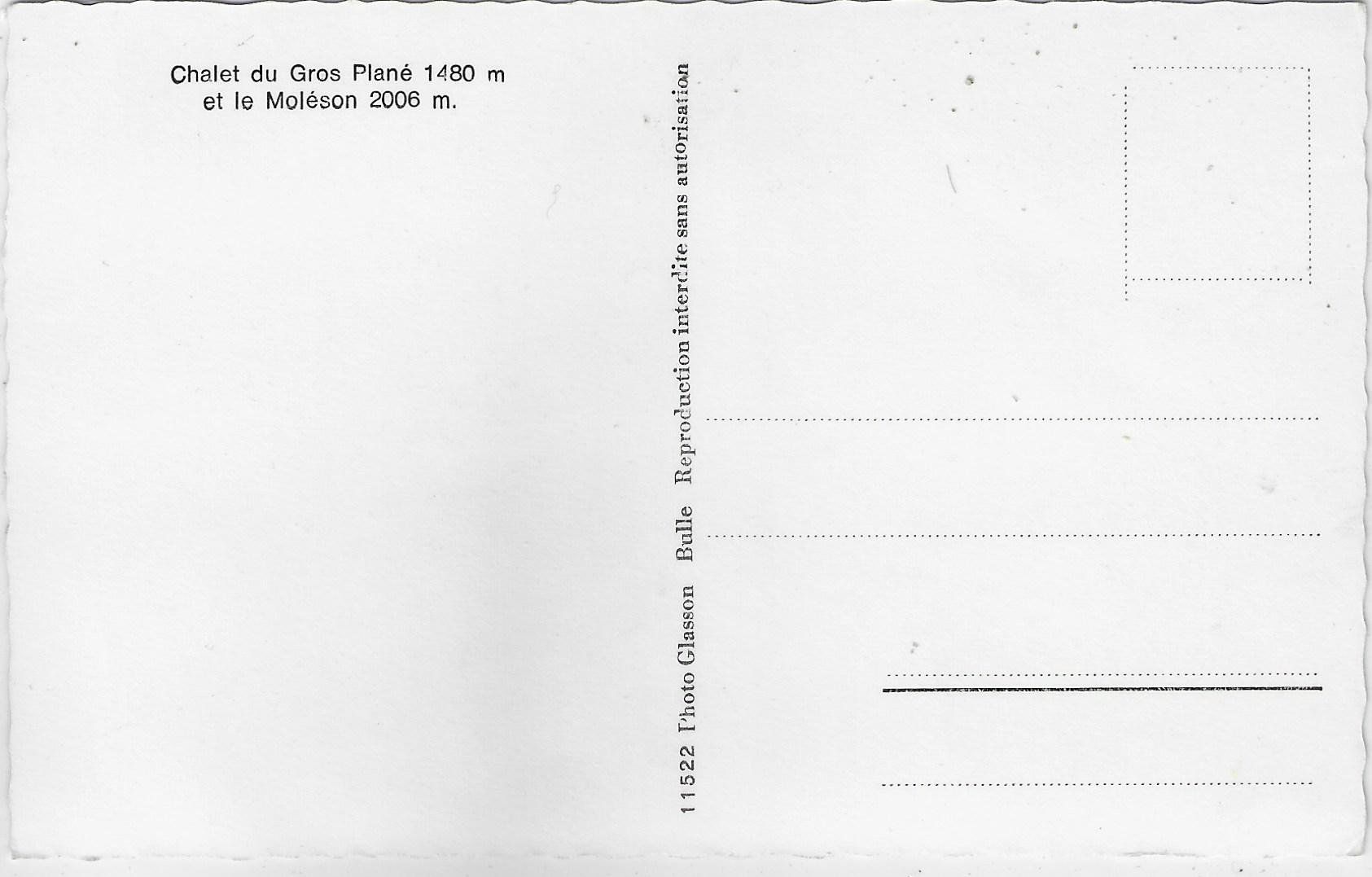 Cartoline postali: Chalet du Gros Plane et le Moleson – Usato da Ettingen venduto da Kartenplanet 1