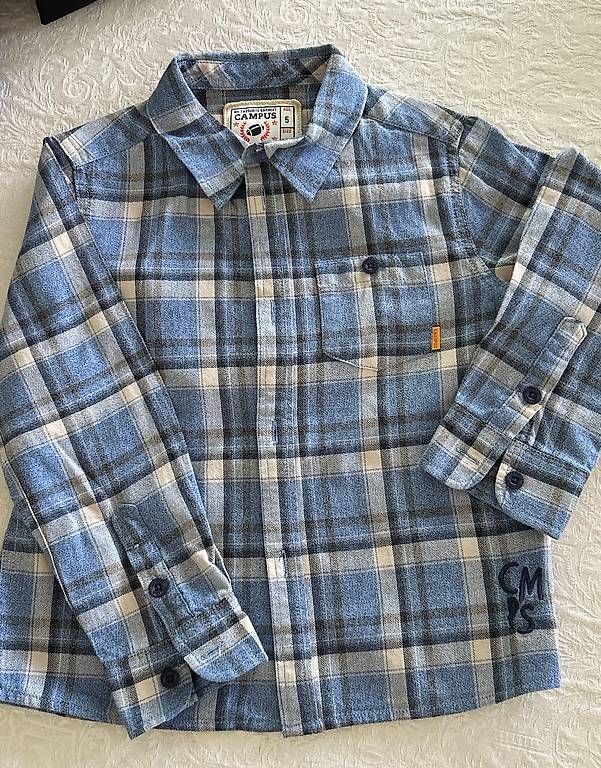 Camicie, T-shirt & Polo: Camicia campus 5 anni lama e cotone 110 cm – Usato da Tesserete venduto da l_m_n67r