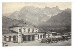 Bad Ragaz (SG) Bahnhof - Hotel-Kutschen - Falknis - um 1915
