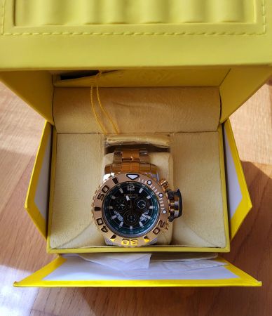 Invicta Sea Hunter 58 mm Silver/Gold Stainless Steel Men's