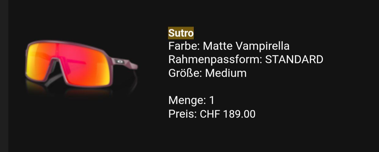 Oakley Occhiali & Lenti: Sutro Oakley, Prizm Road – Usato da Effretikon venduto da keyride090 7