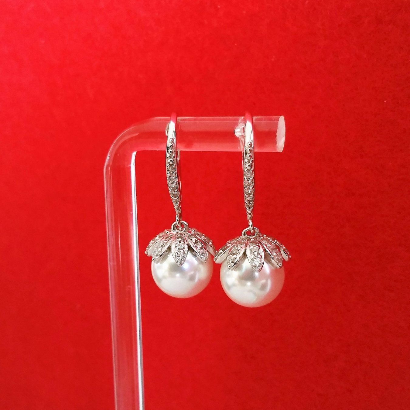Orecchini pendenti & Orecchini a lobo: Montalin 925 Silber Ohrringe echte Muschelkernperlen – Nuovo e nell'imballaggio originale da Zürich venduto da Montalin2 2
