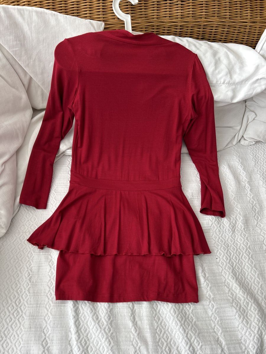 Top: Elegantes rotes Oberteil Gr. 2 Ancora – Nuovo (secondo la descrizione) da gockhausen venduto da monette08 3