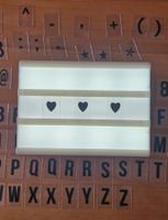 Lichterbox mit allen Buchstaben