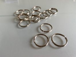 Lot d'anneaux pour porte-clés en métal - 100 pièces - 24mm