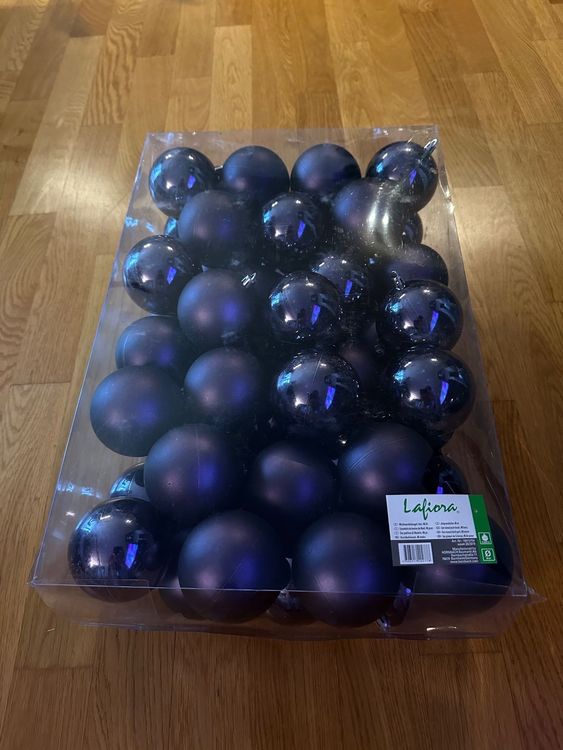 101-teiliges Weihnachtskugeln Set Gold - Matt & Glitzer, Mit Tannenzapfen & Band