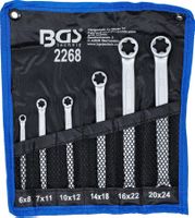 Doppel-Ringschlüssel-Satz, E-Profil (Torx), E6 - E24, 6-tlg.
