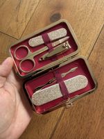 Set manicure Marionnaud completo oro, nuovo
