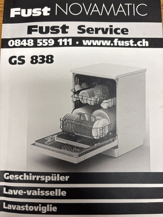 Fust Novamatic GS 838 Geschirrspüler - Top Zustand! (Gebraucht) in ...