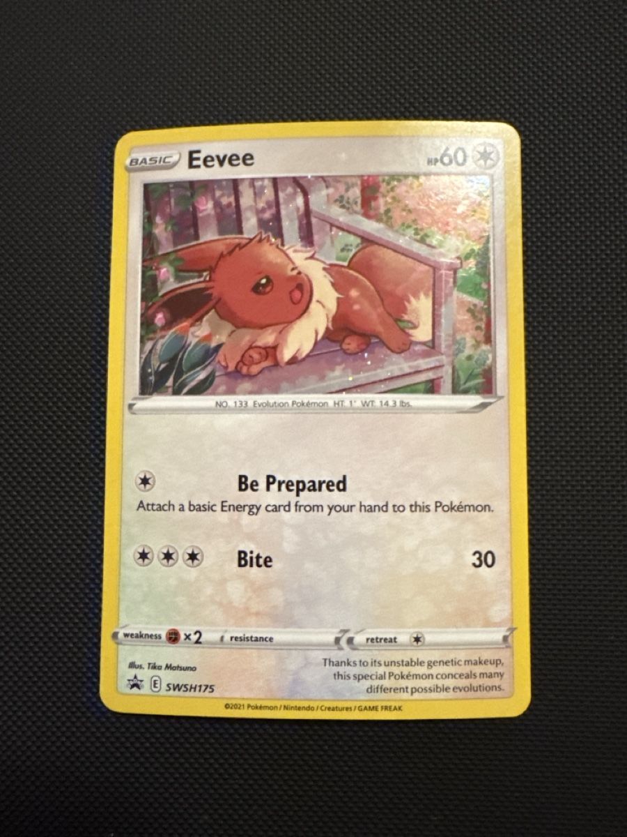 Pokémon Sammelbilder & Trading cards: Eevee #SWSH175 Pokemon Promo – Gebraucht aus Müllheim Dorf von MX-58555