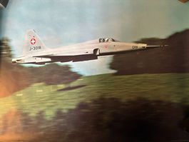 Poster Flugzeug Northrop F-5E Tiger II J-3018 guter Zustand