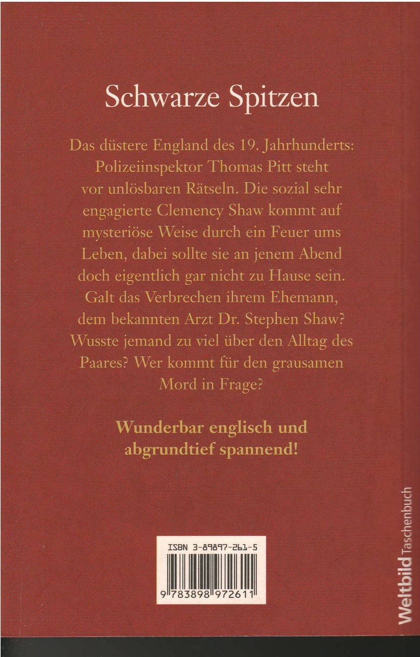 Libri: Anne Perry  -  Schwarze Spitzen – Usato da Lyss venduto da Zon 1