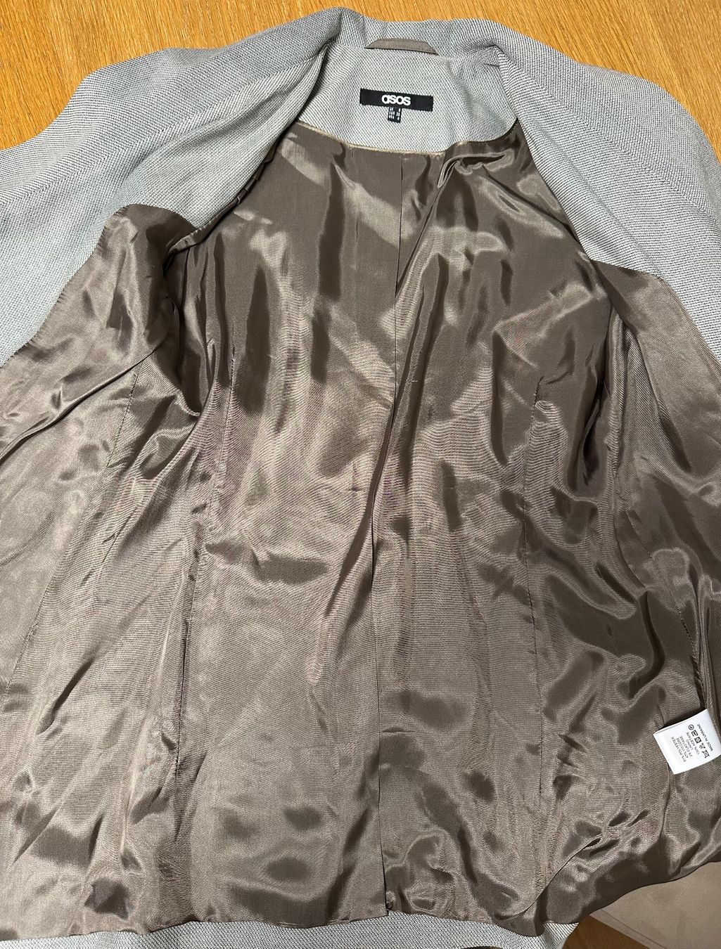 Asos Giacche: ASOS Grey Waterfall Blazer UK 8 EUR 36 – Nuovo (secondo la descrizione) da Trin venduto da kat_pmj8 5