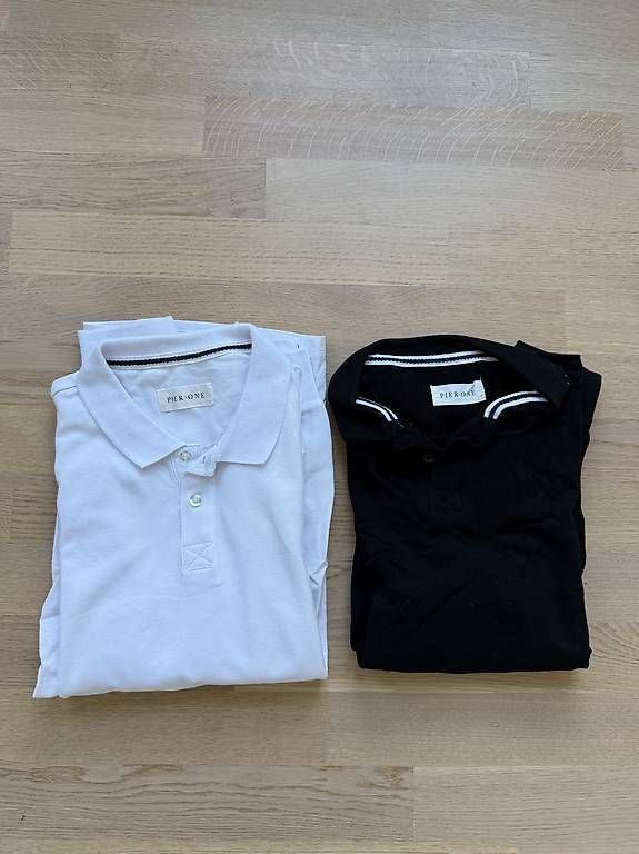 Magliette Polo: Pier One Langarm Poloshirt - Weiss - Gr. M – Usato da Reinach BL venduto da bloom_1999 2