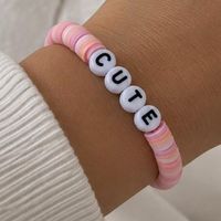 Handmade “CUTE” Pink Beaded Bracelet 🎀🩷