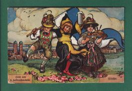 MÜNCHEN - Gruss vom Hofbrauhauskeller - 1925