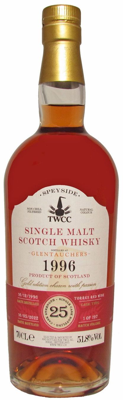 Bevande alcoliche: Glentauchers 25y 1996 TWCC – Nuovo e nell'imballaggio originale da Bern venduto da Roibusch